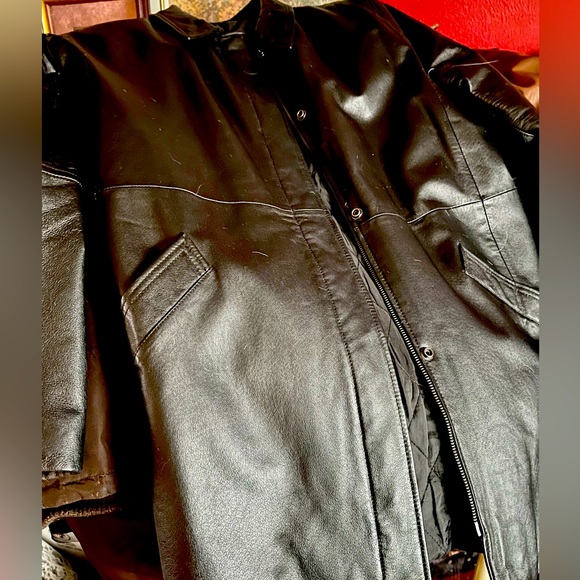 Gift 🎬🎬🎬🎬Vintage Cleo Black Leather Jackei - Picture 4 of 4